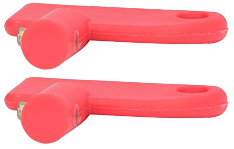 Restokki 2 STÜCKE Roter Ersatzschlüssel für Batterietrennschalter Power Kill Switch Ersatzschlüssel für Boot Marine Auto LKW Rot