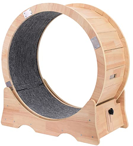 ZYDDNH Katzen-Laufband, Übungsrad, niedliches Katzen-Möbel, Haustier-Spielzeug, Katzenspielzeug, Katzenspielzeug, Gewichtsverlust, Gerät (Durchmesser 70 x 30 cm)