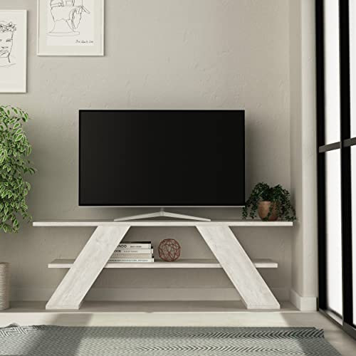 Totò Piccinni Mobile Porta Tv AVION da 120 cm in legno (Bianco Antico)