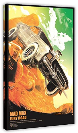Sci-Fi-Action-Film Mad Max Fury Road Leinwand-Poster, Wandkunst, Dekor, Bild, Gemälde für Wohnzimmer, Schlafzimmer, Dekoration, Rahmen-Stil, 60 x 90 cm