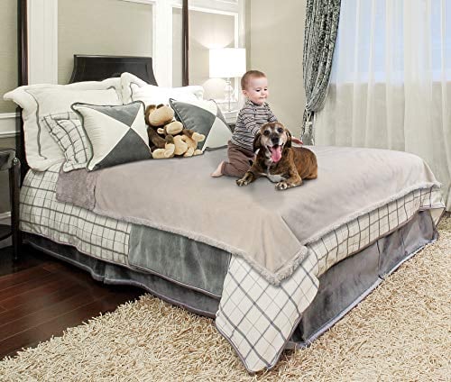 Catalonia Classy wasserdichte Decke, Wasserdicht Hundedecke Waschbar Sofaschutz Couch Überwurf, Wasserdicht Liebesdecke Flauschig Kuscheldecke Bettschutz Tagesdecke,203 x 229cm