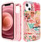Pegmode for iPhone 13 Mini Phone Case - Heavy Duty Protective Designer Collage Cute Cartoon Hard Shockproof Bumper Cases for Apple iPhone 13 Mini for Girly Women Men Girls Boys Teens