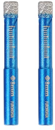 Foret Diamant, 2 Pièces Foret Gres Cerame avec 8 mm, Meche Carrelage pour Porcelaine Carrelage Granit Céramique Marbre