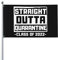 Garten Flaggen Direkt Aus Der Quarantäne Aus Der Klasse 2022 Außenbanner Lichtbeständige Balkonflagge Wetterfest Dekorative Fahnen Für Yard Home Hof 90x150 cm