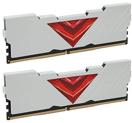 RAM DDR4, PCB 8 GB 2 Pezzi Modulo di Memoria Desktop per Dissipazione del Calore Stabile 1,35 V 3600 MHz per Ufficio per Desktop (WHITE)