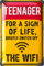 LANOLU Retro Blechschild Teenager Wifi - Coole Geschenke für Teenager als Türschild Zocken, Teenager Zimmer Deko, Geschenke für Teenager 20x30cm