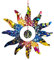 Sonnenfänger, Fenster Hängedeko, Suncatcher Sonne Bunt Hängendes Sonnenfänger, Garten Dekorativ, Ornamente Anhänger Wohnkultur Gemalte Anhänger Ornamente, Acryl Fensterbehang Für Den Innenhof Kreative
