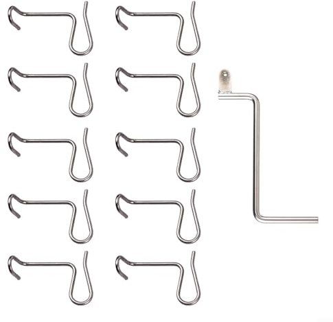 10 Stück Zaun-Draht-Spanner, Edelstahl, Zaunspanner, Draht-Spanner, Twisting-Werkzeuge, Stacheldraht-Reparaturwerkzeug, 2074560430