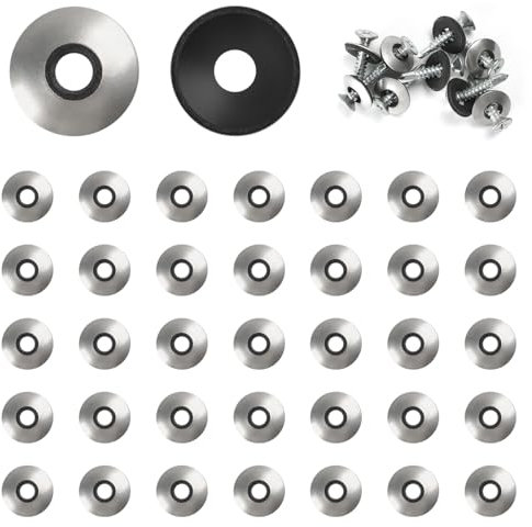 FOMGIIN Rondelle di Tenuta EPDM M5.5 x 16 mm, 50 Pezzi Rondelle per Viti con Guarnizione in Neoprene, Acciaio Inossidabile Gomma Rondella in Neoprene Ampio per Macchinari, Industriali, Edilizia