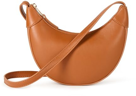The Drop Kinsley Cresent Crossbody Bag für Damen, Cognac, Einheitsgröße