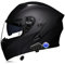 Motorradhelm mit Gegensprechanlage Bluetooth-Headset, Männer Frauen Modularer Helm Motorrad Klapphelm Doppelvisier Vollvisierhelm, Erwachsene Streetbike-Rennhelm ECE-geprüft M-XXL