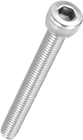 Kozelo 50pcs Socket Head Cap Screws - [M4-0.7 x 35mm] 304 Stainless Steel Allen Socket Drive for Electrical Motor 3D Printing Fan Engine Replacement Use, Silver