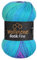 Wollbiene Batik Fine 100 Gramm Wolle mit Farbverlauf mehrfarbig Multicolor Strickwolle Häkelwolle (1500 lila türkis)