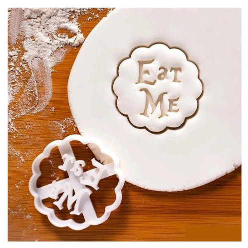 3PCS Eat Me Cookie Cutter Baking Accessory Alice In Wonderland Theme Cookie Mold Cartoon Pet Cat Dog Biscuit Cutter(02)