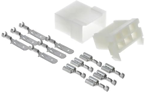 KALI-2506 Fastin-Faston Set 6-polig Flachsteckhülse I Flachstecker 0,75-1,5mm² und passende Gehäuse