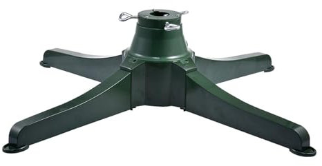 Elektrischer Weihnachtsbaumständer – Baumbasis – wiederaufladbar um 360 ° drehbar, alle 70 Sekunden entfernen, künstliche Baumbasis, Zaundekoration, Stamm aus Metall, künstlicher Baum