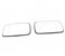 Kompatibel Mit BMW Für 3er E46 4-Türer 318i 320i 325i 330i 1998–2006, 2 Stück Seitlich Beheiztes Rückspiegelglas OEM: 51168250437 51168250438(White)