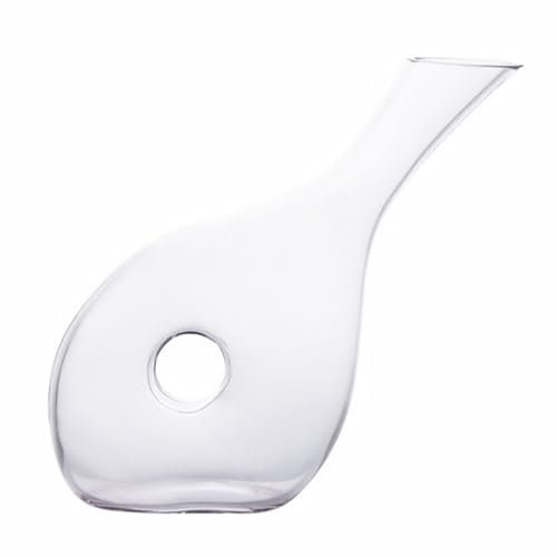 Cabilock Sophisticated Crystal Glass Decanter Creative Wine Aerator Stylish Wine Accessory Flat Base Stability