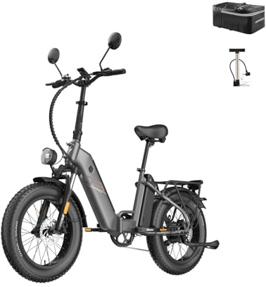 Fafrees FF20 Polar Fatbike E-Bike für Herren & Damen | 20 Zoll Klapprad | 48V 12Ah*2 Akku | 65N.m Motor, 150kg Tragfähigkeit | 170KM Reichweite