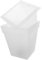 Toyvian Lampe à Pot à Fleurs carrées Planteur léger éclairant de Plein air alimenté jardinieres Exterieur Pots de Fleurs avec lumières jardinière Lumineuse de Jardin Plastique Blanche