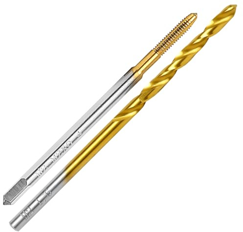ASNOMY M2 x 0,4 Gewindeschneider und 1,6mm Bohrer Set,HSSG, Einschnittgewindebohrer Gewindebohrersatz, Gewindeschneiden, Gewindeschneidset