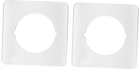 2X Door Reinforcement Plate Door Knob Plate Door Handle Fixing Plate Bracket White