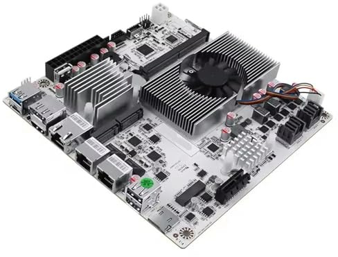 Compatibile con la scheda madre NAS Topton 8-Bay 10G Intel i3-N300 N150 110G+22.5G LAN 2NVMe 2SFF-8643 a 8SATA Type-C Firewall ITX Scheda madre(8GB DDR5 128GB NVMe,Core i3-N300)