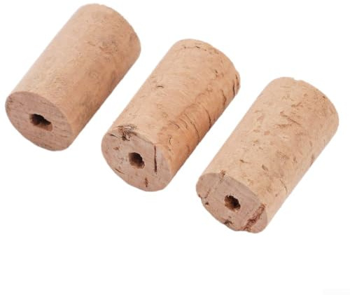 Flöten-Kopfgelenk, Kork, 3 Stück, natürlich, konisch, Stopper für Holzblas-Reparaturteile, Musikinstrumente, Wartungsset, Standardgröße