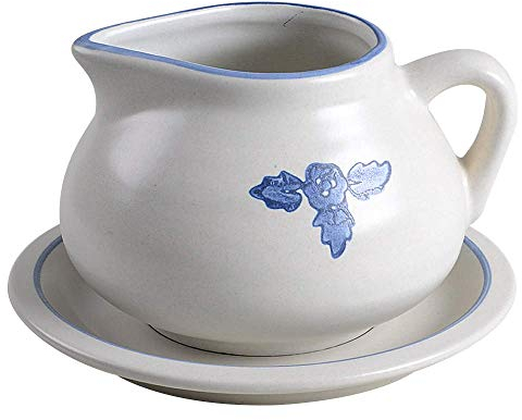 Yorktowne by Pfaltzgraff, Stoneware Gravy Boat & Tray