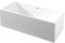 BERNSTEIN - Baignoire îlot rectangulaire Acrylique design Blanc mat + Bonde et trop plein, 250L - 170x75x60cm (lxLxH) - NADI