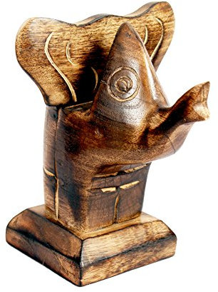 Kamla Sellers dekorativer Holz-Brillenhalter, Heimdekoration, Aufsteller, Ständer, Schreibtisch-Dekoration elefant