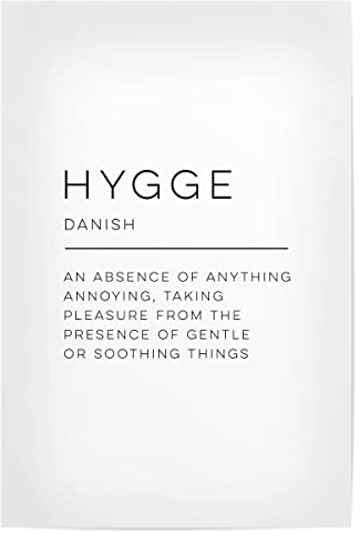 artboxONE Poster 30x20 cm Typografie Hygge hochwertiger Design Kunstdruck - Bild Hygge Cozy Danish