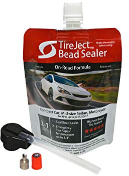 TireJect Automotive Compact Car 2-in-1 Reifendichtmittel & Perlen-Versiegelungsset für Reifenreparatur von Lecks und Löchern