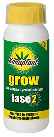 Flortis Kanaplant Grow Fase 2 per favorire la Crescita vegetativa delle Piante - Fertilizzante per Canapa agroindustriale