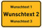 PrintPlanet® Ortsschild mit eigenem Text oder Namen personalisiert – Schild aus 5 mm PVC Kunststoff – Größe 420 mm x 280 mm - Variante 3