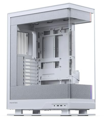 PHANTEKS Evolv X2 Matrix PC-Gehäuse Weiß | E-ATX Midi-Tower mit 900-LED-Matrix, Tempered Glass & Back-Connect