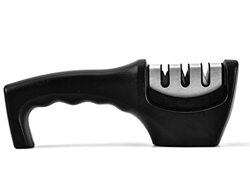 Couteau de cuisine Damas Modèle Chef Couteau en acier inoxydable Boucherie Viande hachoir Couteau Couteau Couteau de végétale (Color : Knife Sharpener, Kitchen Knife Size : 8 inch)