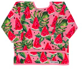 TWISTSHAKE 78512 Babero Con Mangas Impermeable Bebé, A Partir De 6 Meses, color Watermelon, Talla única