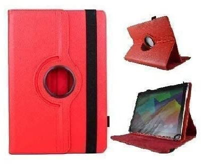 Theoutlettablet® Étui rotatif à 360° pour tablette Teclast M40/M40 Pro/M40 SE/T30/P20 HD 10,1 Rouge