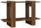 vidaXL Bücherregal Raumteiler Standregal Aktenregal Wandregal Regal Raumtrenner Aufbewahrung Büroregal Mehrzweckregal Braun Eichen-Optik 80x30x51cm