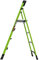 Little Giant MIGHTYLITE, 4 Steps Model - EN 131-150 kg Rated, Fibreglass Stepladder with Ground CUE
