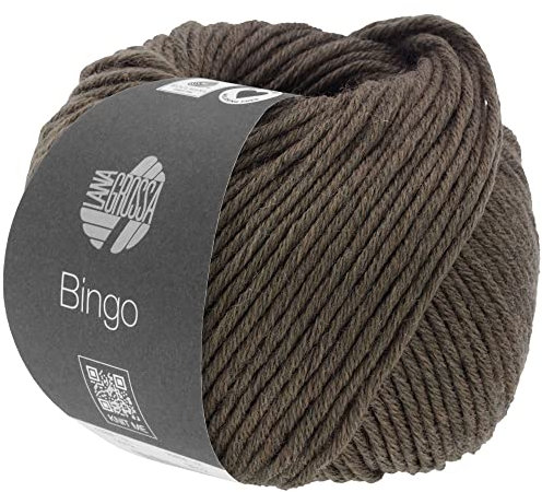 LANA GROSSA Bingo Melange | Extrafeine Merinowolle waschmaschinenfest und filzfrei | Handstrickgarn aus 100% Schurwolle (Merino extrafein) | 50g Wolle zum Stricken & Häkeln | 80m Garn FB 1025