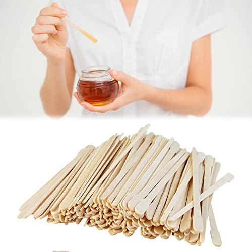 Bâton de Cire,Bâtonnets Applicateurs de Cire,Spatules à Cires,Spatules Épilation en Bois,Cire de Nez Baguette,Spatule en Bois pour Épilation,Disponible pour les Hommes et les Femmes,200Pcs