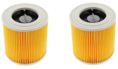 FIND A SPARE Pack of 2 Cartridge Filter For Karcher WD2 WD3 MV2 MV3 Wet & Dry Vacuum Hoover Cleaner Alternative to 64145520