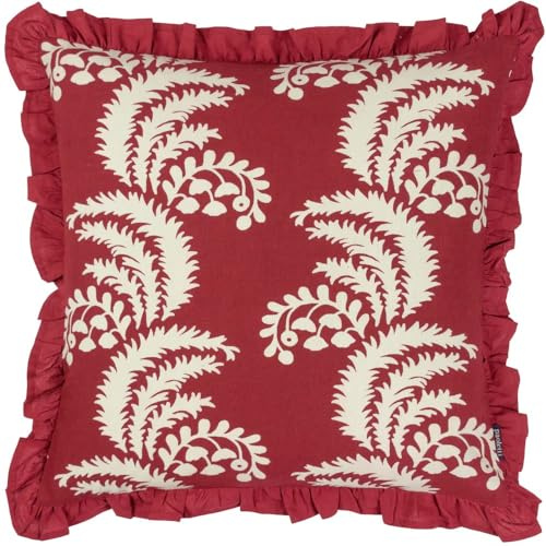Paoletti Montrose Cushion Cover, Redcurrent, 50 x 50cm