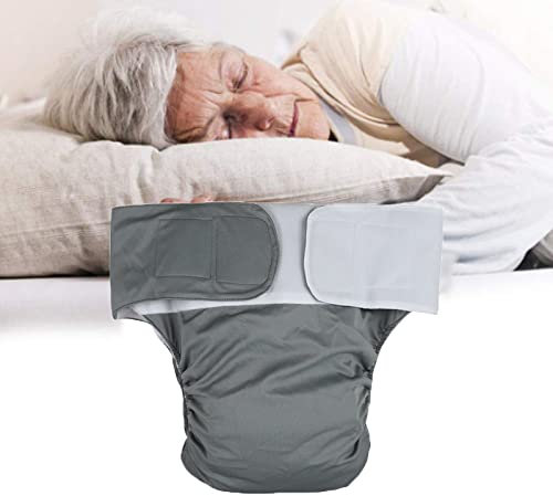 Pannolino riutilizzabile per adulti, protezione per incontinenza, impermeabile, lavabile, elastico, regolabile, fodera assorbente per biancheria intima per anziani e mobilità limitata