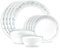 Corelle Country Cottage 16-Piece Mugless Dinnerware Set, Service for 4