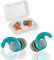 Waterproof Ear Plugs for Adults - 2 Pairs Reusable Soft Silicone Swim Earplugs for Swimming, Surfing, Diving, Showering - Keep Water Out & Ear Protection