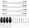 PATIKIL 115mm Lampenhalterung Decke Kit 4 Set Deckenhalterung Lampe Stahl Querleiste für Haus Büro Hängeleuchte Wand mit Schraube Unterlegscheibe Mutter