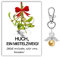 MKISHINE Weihnachtskarte MISTELZWEIG Postkarte Weihnachten lustig Spruch